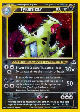Tyranitar Neo Discovery #12/75