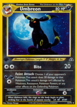 Umbreon Neo Discovery #13/75