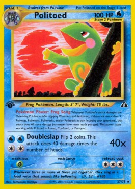 Politoed [1st Edition] Neo Discovery #27/75