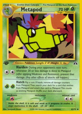 Metapod [1st Edition] Neo Discovery #42/75