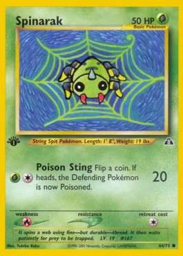 Spinarak [1st Edition] Neo Discovery #64/75