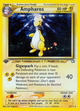 Ampharos Neo Genesis #1/111