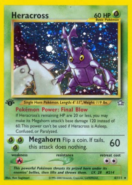Heracross [1st Edition] Neo Genesis #6/111