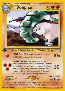 Donphan [1st Edition] Neo Genesis #21/111