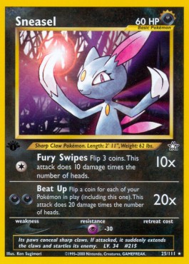 Sneasel [1st Edition] Neo Genesis #25/111