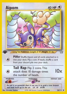 Aipom [1st Edition] Neo Genesis #26/111