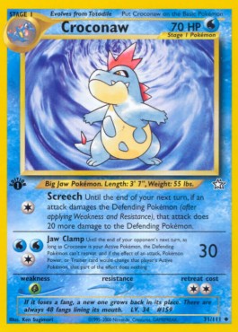 Croconaw [1st Edition] Neo Genesis #31/111