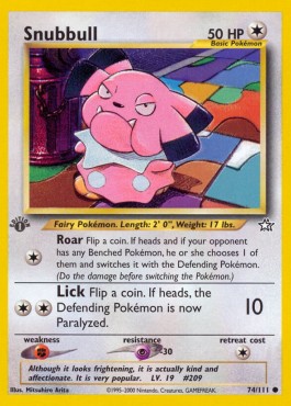 Snubbull [1st Edition] Neo Genesis #74/111