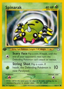 Spinarak [1st Edition] Neo Genesis #75/111