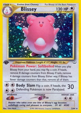 Blissey [1st Edition] Neo Revelation #2/64