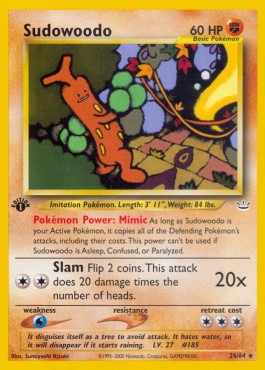 Sudowoodo [1st Edition] Neo Revelation #26/64