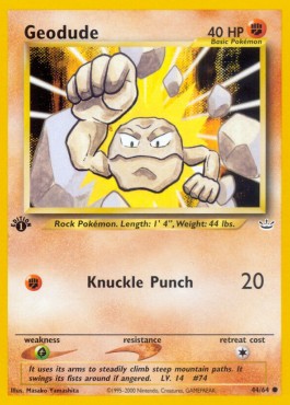 Geodude [1st Edition] Neo Revelation #44/64