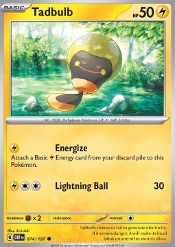 Tadbulb Obsidian Flames #074/197