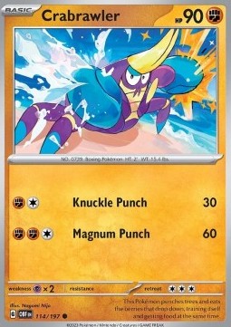 Crabrawler Obsidian Flames #114/197