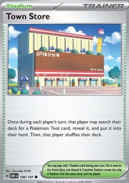 Town Store Obsidian Flames #196/197