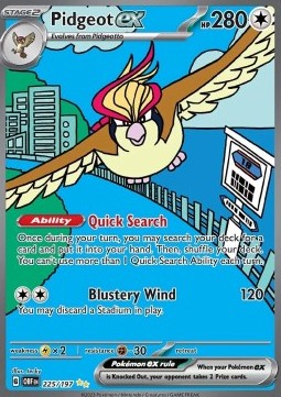 Pidgeot ex Obsidian Flames #225/197