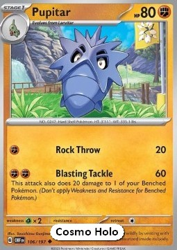 Pupitar Obsidian Flames #106/197