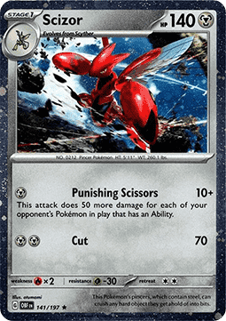 Scizor Obsidian Flames #141/197