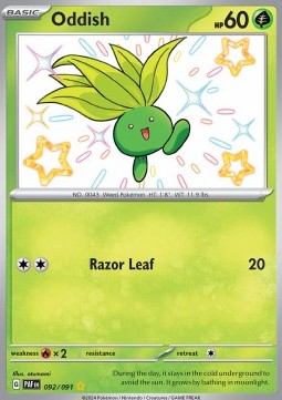 Oddish Paldean Fates #092/91