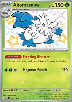 Abomasnow Paldean Fates #101/91
