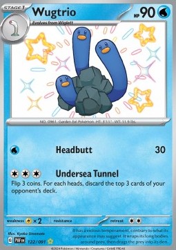 Wugtrio Paldean Fates #122/91