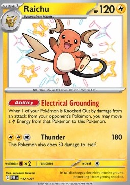 Raichu Paldean Fates #132/91