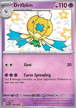 Drifblim Paldean Fates #156/91