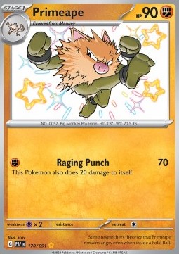 Primeape Paldean Fates #170/91