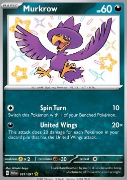 Murkrow Paldean Fates #181/91