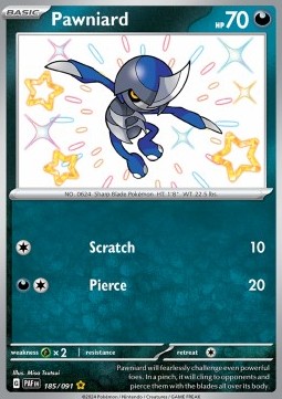 Pawniard Paldean Fates #185/91