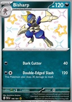 Bisharp Paldean Fates #186/91