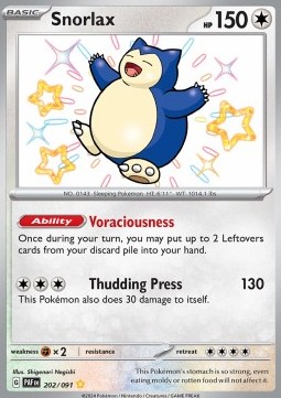 Snorlax Paldean Fates #202/91