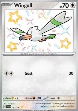 Wingull Paldean Fates #203/91