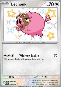 Lechonk Paldean Fates #207/91