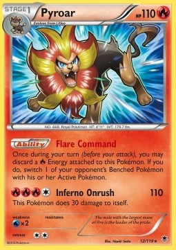 Pyroar Phantom Forces #12/119