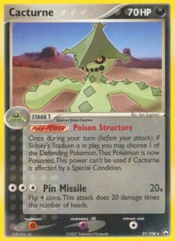Cacturne EX Power Keepers #27