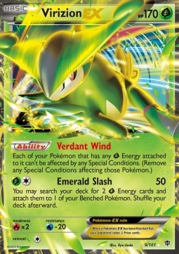 Virizion EX Plasma Blast #9/101