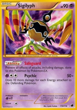 Sigilyph Plasma Freeze #118/116