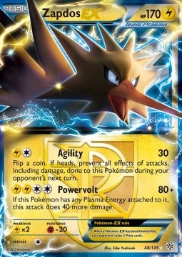 Zapdos EX Plasma Storm #48/135