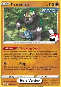 Passimian Play! Pokémon Prize Pack Series One #088