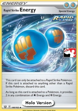 Rapid Strike Energy Play! Pokémon Prize Pack Series One #140