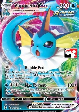 Vaporeon VMAX Play! Pokémon Prize Pack Series Two #030