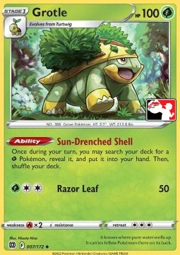 Grotle Play! Pokémon Prize Pack Series Two #007
