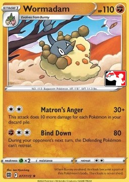 Wormadam Play! Pokémon Prize Pack Series Two #077