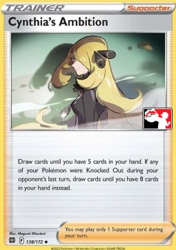 Cynthia's Ambition Play! Pokémon Prize Pack Series Two #138