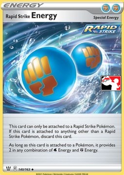 Rapid Strike Energy - Play! Pokémon Prize Pack Series Two #140