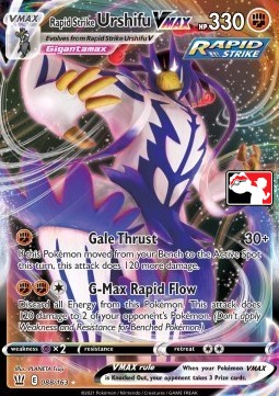 Rapid Strike Urshifu VMAX Play! Pokémon Prize Pack Series Two #088