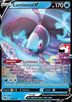Lumineon V Play! Pokémon Prize Pack Series Two #040