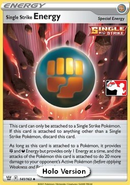 Single Strike Energy Play! Pokémon Prize Pack Series Two #141