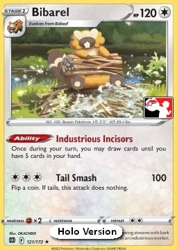 Bibarel Play! Pokémon Prize Pack Series Three #121